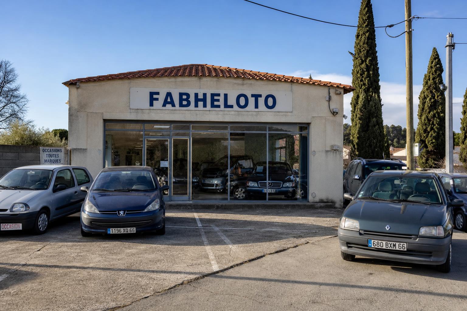 Façade du showroom FABHELOTO